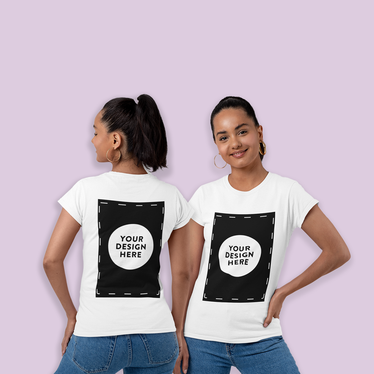 Exclusiv - tricouri personalizate față-verso