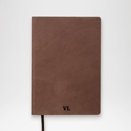 Agendă din piele personalizată cu inițiale sau nume