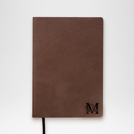Agendă din piele personalizată cu monogramă