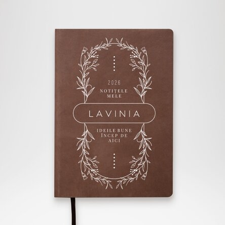 Agendă personalizată cu text - Flowers