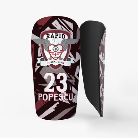 Apărători de fotbal FC Rapid personalizate cu text - Pattern