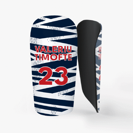 Apărători de fotbal personalizate cu text - Culorile echipei tale