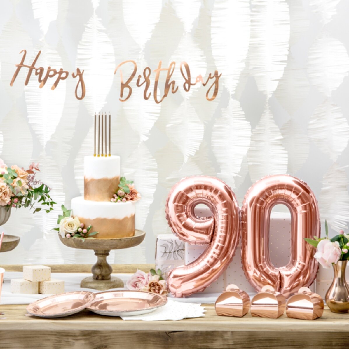 Baloane - Cifre roze 35cm