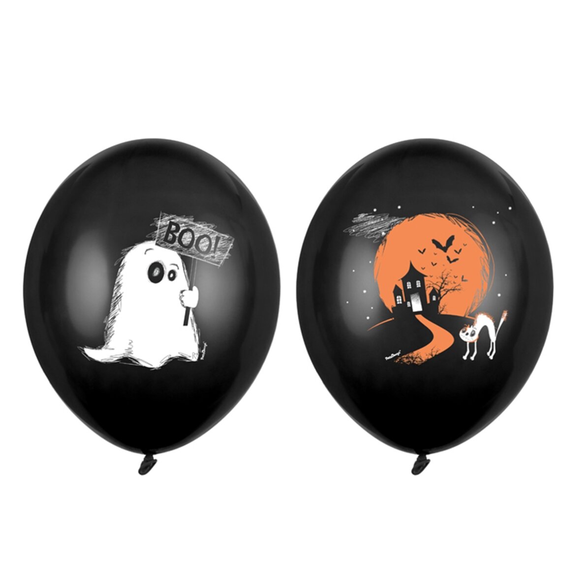 Set 6 baloane de Halloween - Casa bântuită