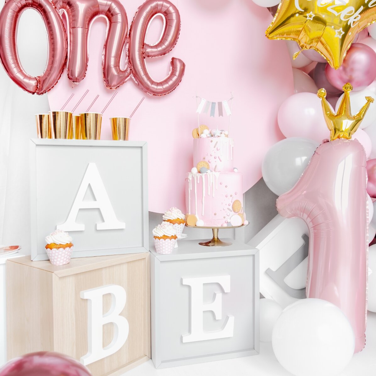 Balon cifra 1 - Princess