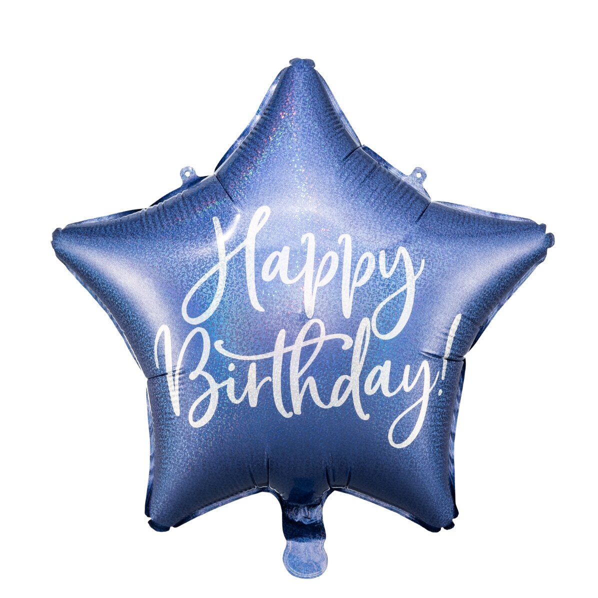 Balon - stea albastră Happy Birthday 