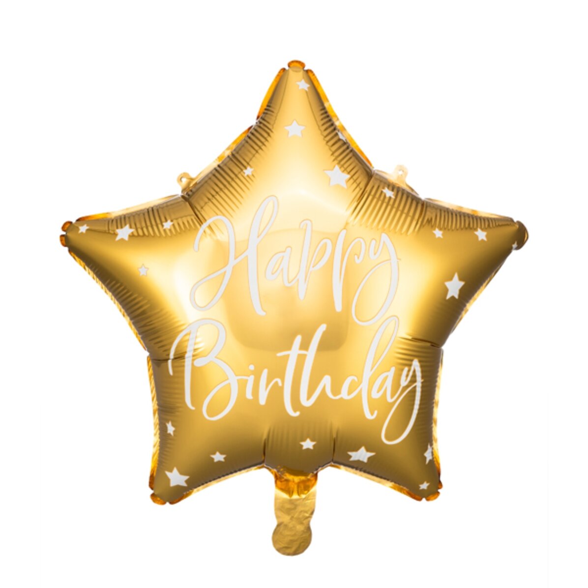 Balon - stea aurie Happy Birthday