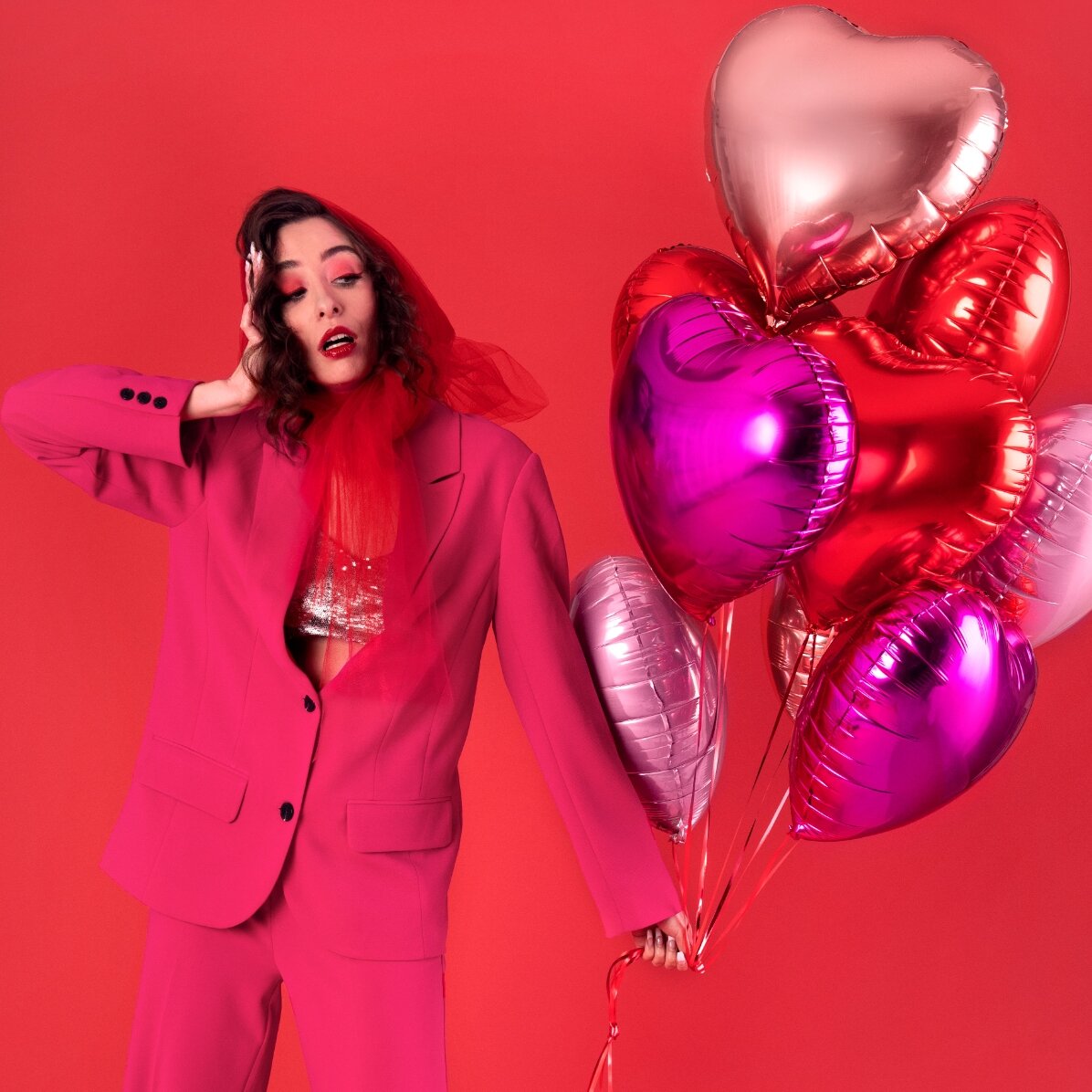 Balon - Inimă roșie 45cm