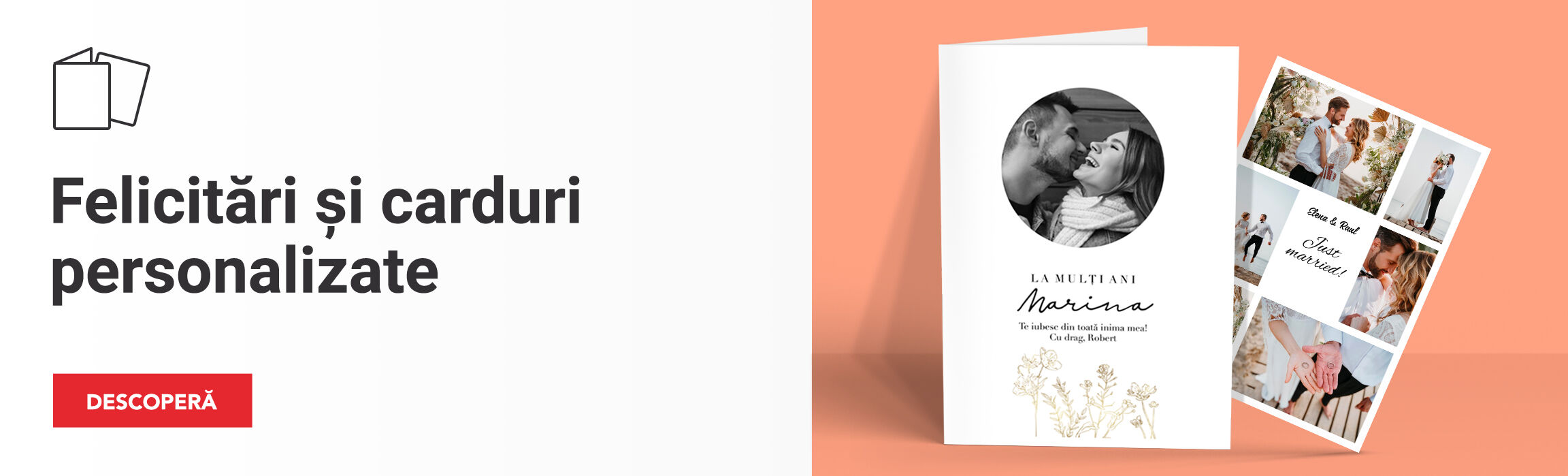 Felicitări și carduri personalizate