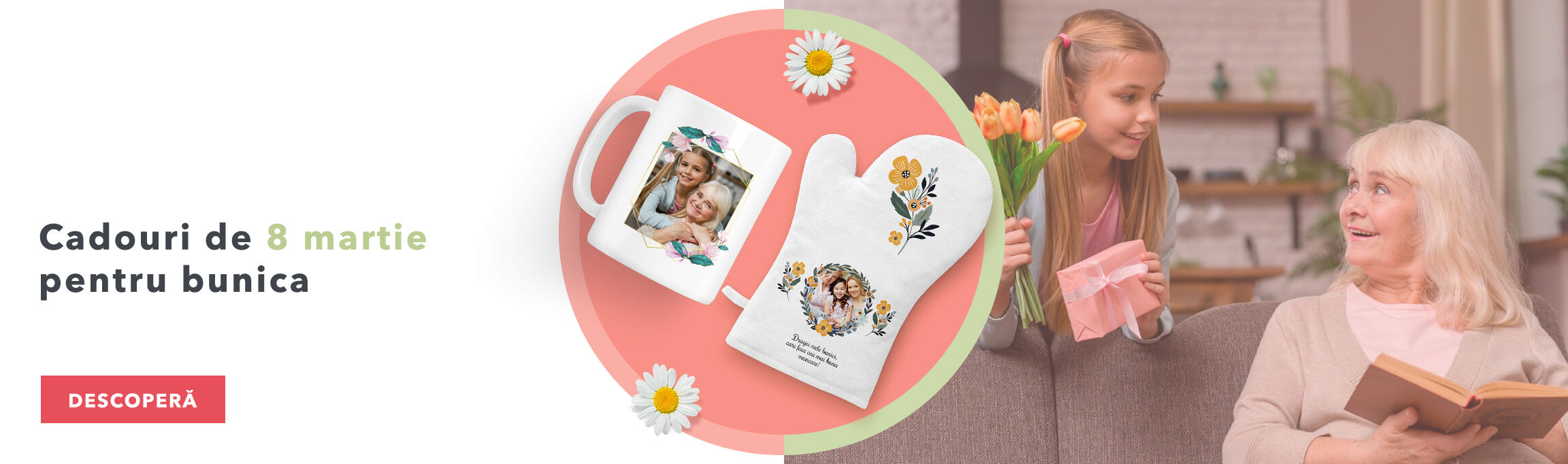 Személyre szabott ajándékok a március 8-i nagymamák napjára