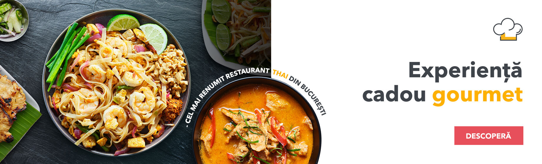 Experiență gourmet cadou la Kunnai  - Cină exclusivistă la cel mai renumit restaurant Thai 