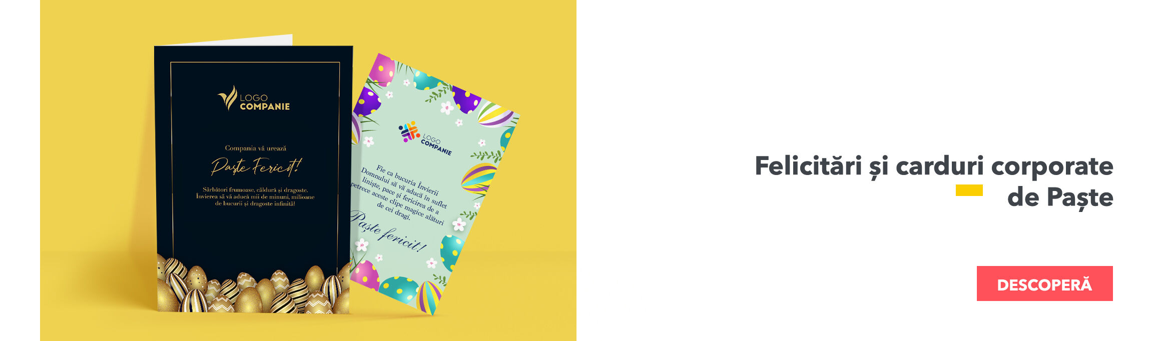 Húsvéti üdvözletek és vállalati kártyák