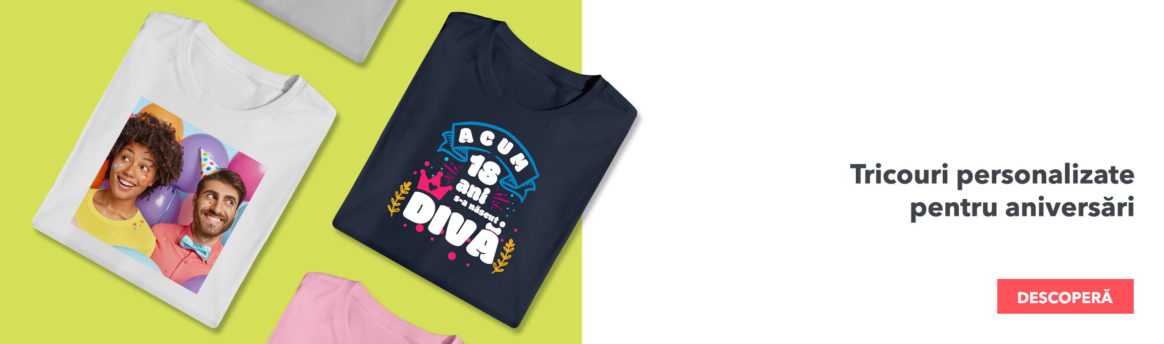 Személyre szabott pólók évfordulókra