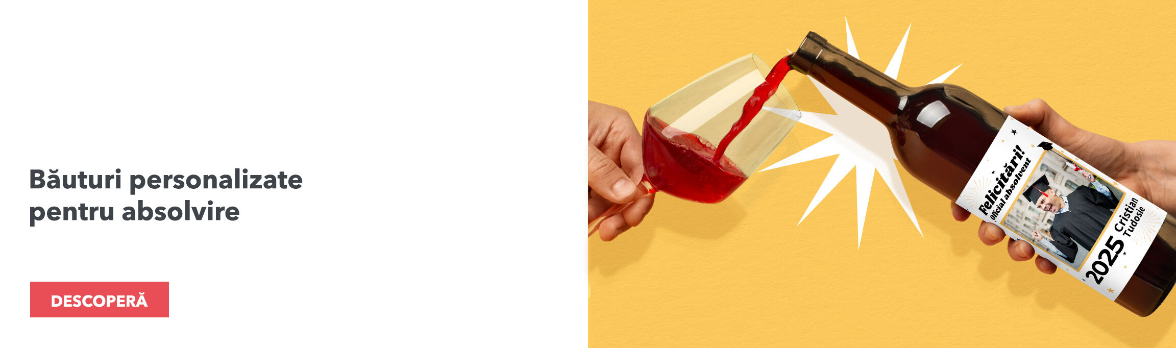 Személyre szabott italok az érettségi ünnepségre