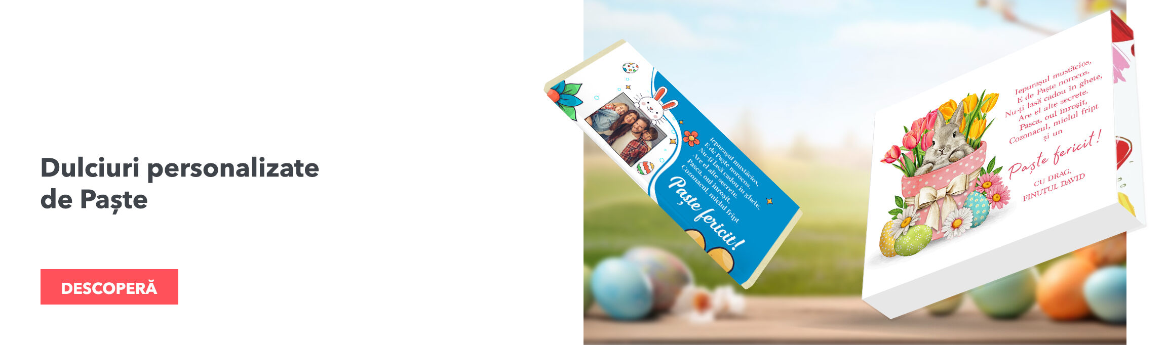 Személyre szabott húsvéti édességek
