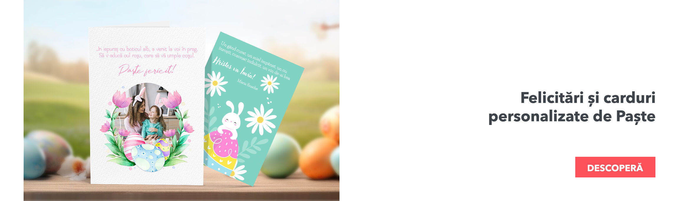 Személyre szabott húsvéti és üdvözlőkártyák