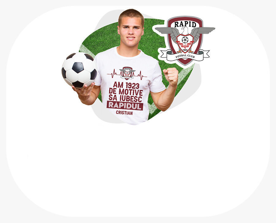 Hivatalos licenc alapján készült személyre szabott ajándékok – FC Rapid 1923 Bukarest
