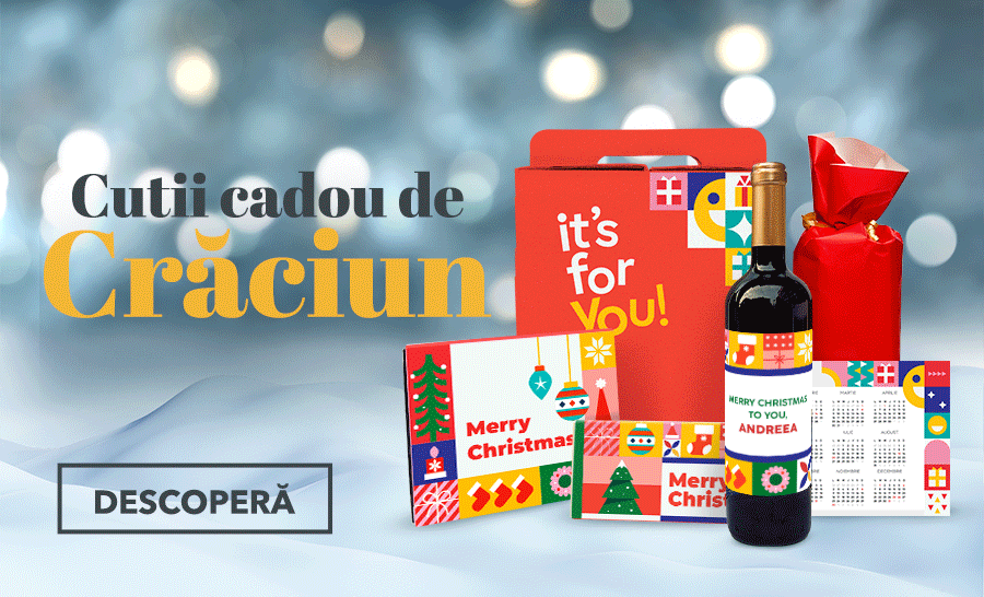 Ajándékdobozok karácsonyi termékekkel