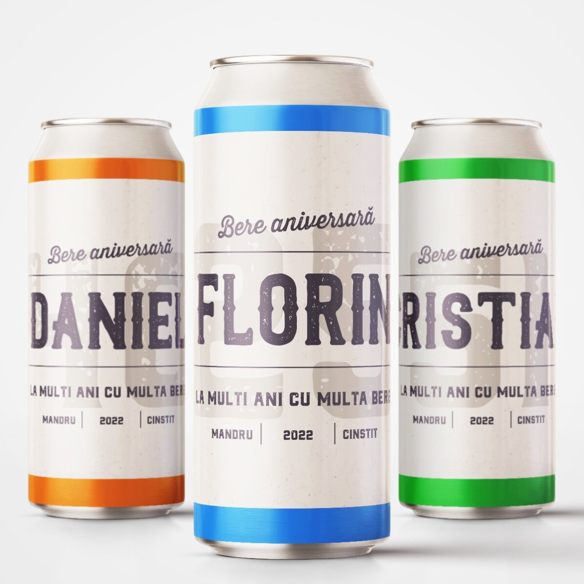 Bere la doză personalizată cu text - Aniversare Retro