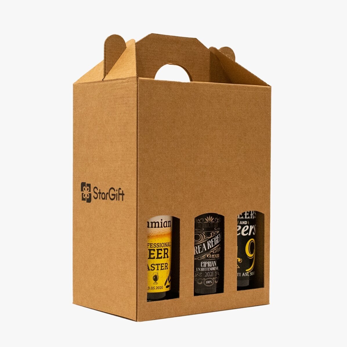 Bere la doză personalizată cu text - Model pensionare