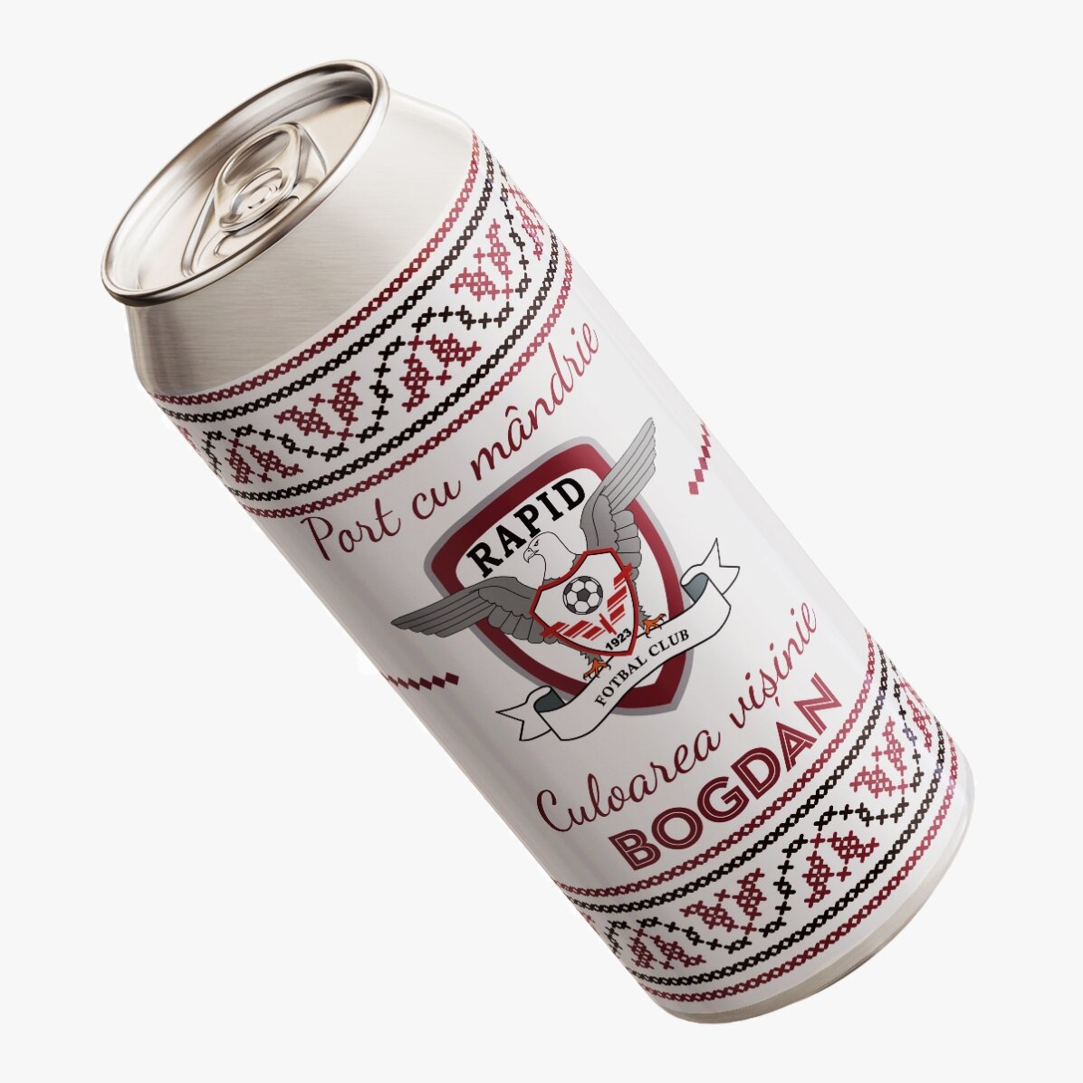 Bere la doză FC Rapid personalizată cu text - Bere mândră