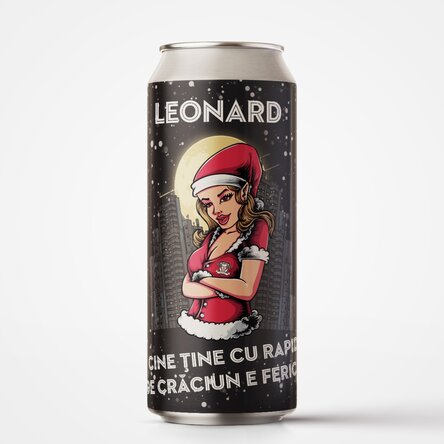 Bere la doză FC Rapid personalizată cu text - Crăciunița Rapidistă