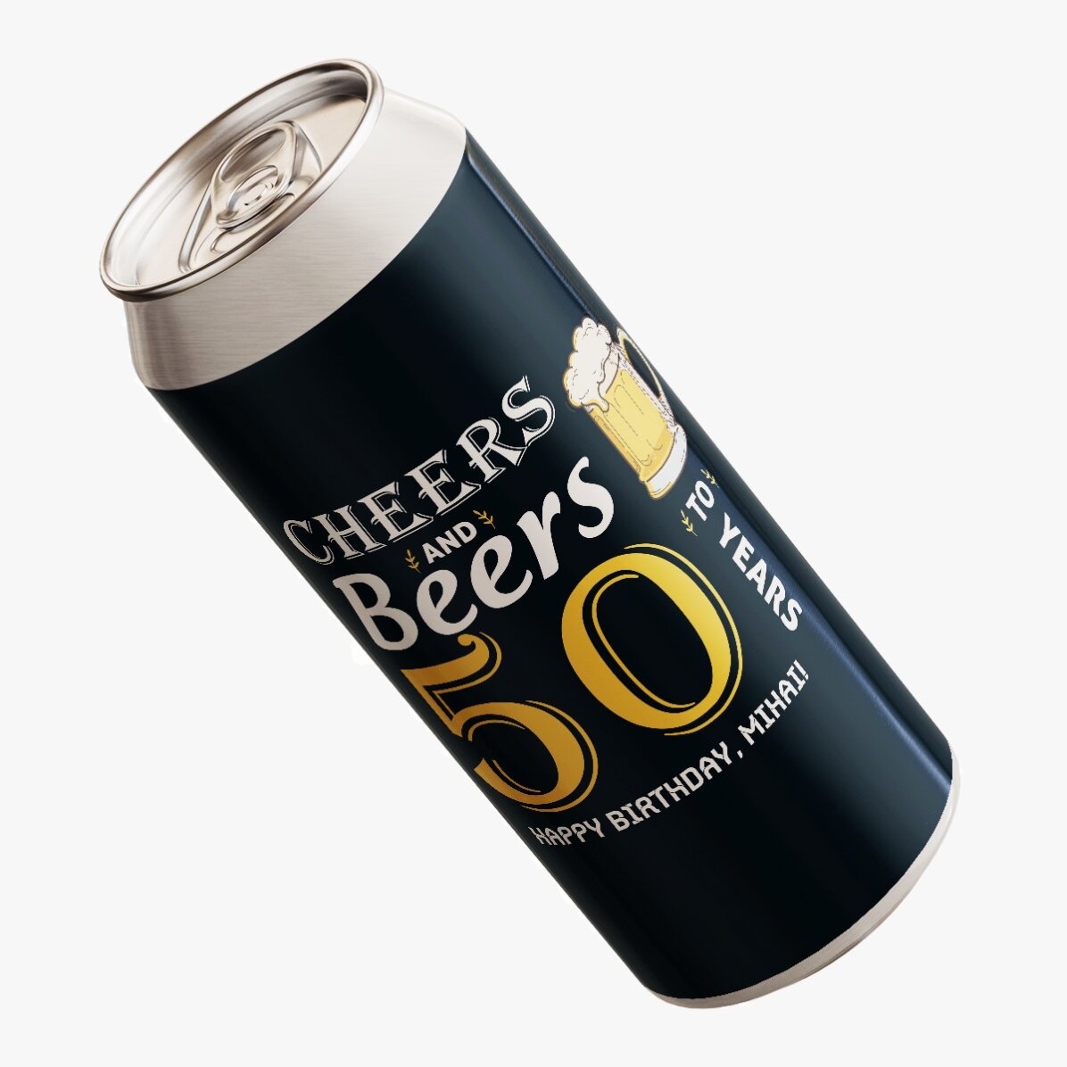 Bere la doză personalizată cu text - Cheers