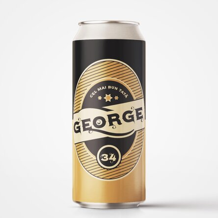 Bere la doză personalizată cu text - La mulți ani!