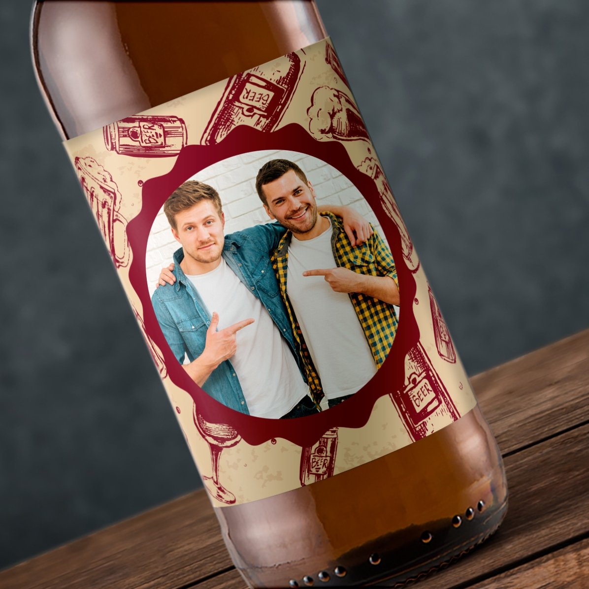 Bere personalizată cu o poză  