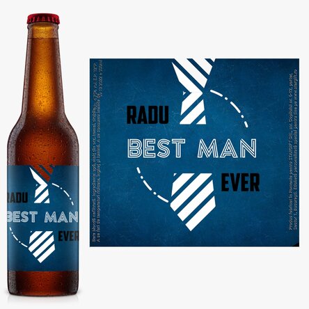 Bere personalizată cu text - Best man