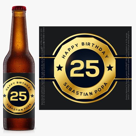 Bere personalizată cu text - Birthday Beer
