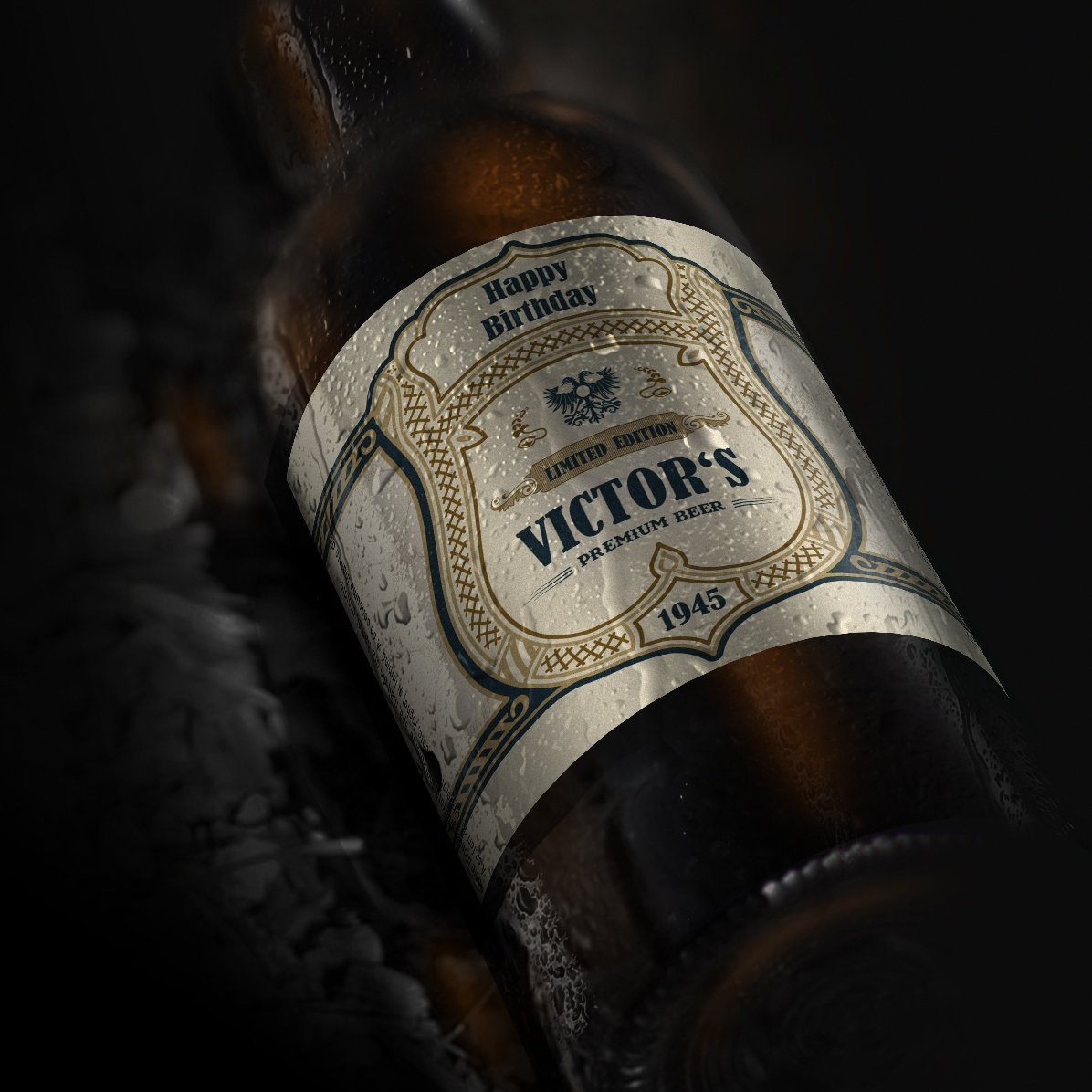 Bere personalizată cu text - Blazon