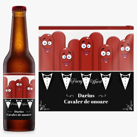 Bere personalizată cu text - Fancy Wurst