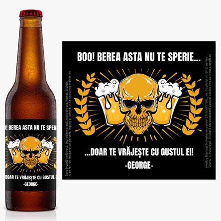 Bere personalizată cu text - Halloween