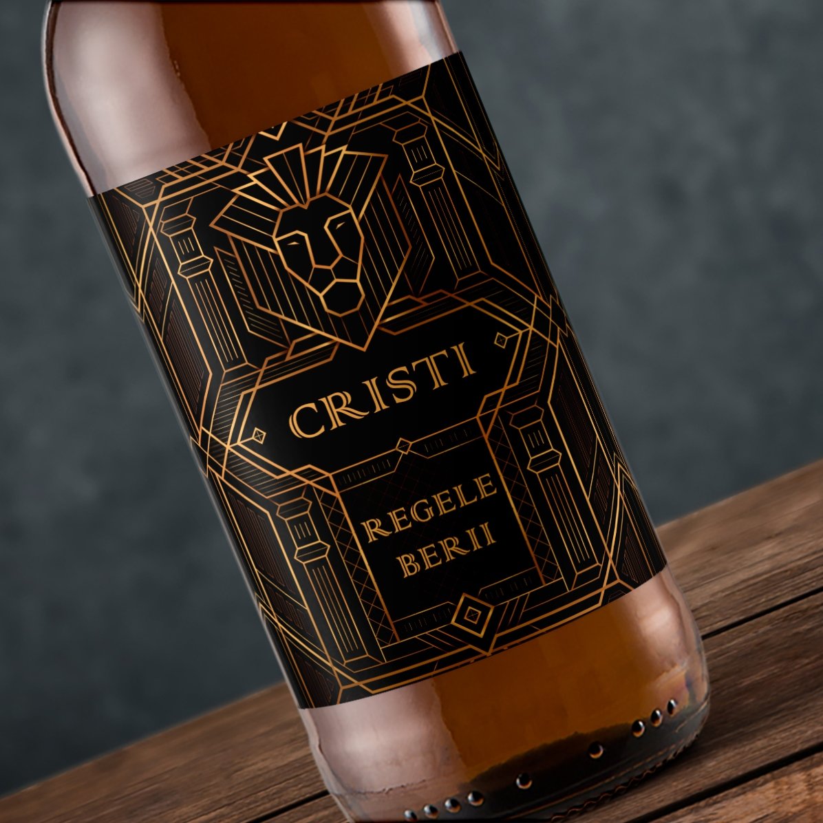 Bere personalizată cu text - Regele berii