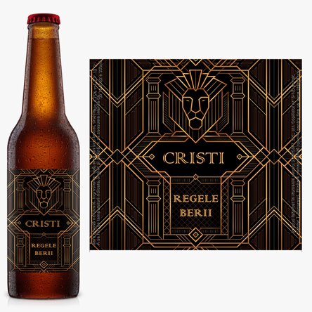 Bere personalizată cu text - Regele berii