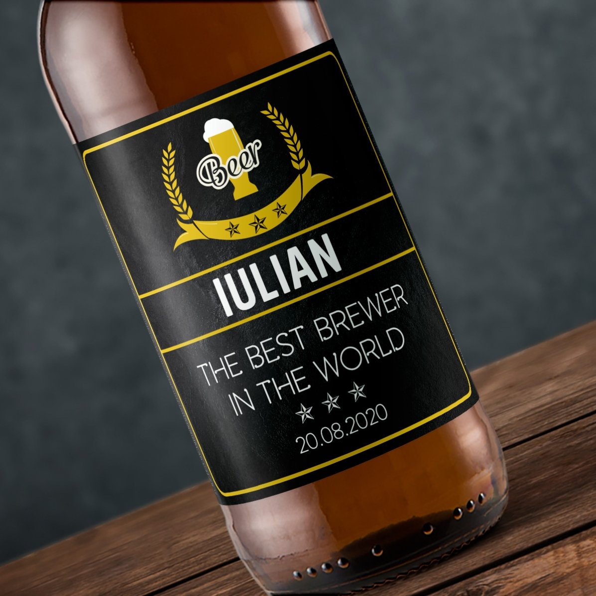 Bere personalizată cu text - The best brewer