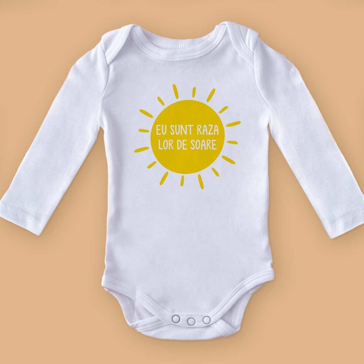 Body pentru copii personalizat cu mesaj - Rază de soare