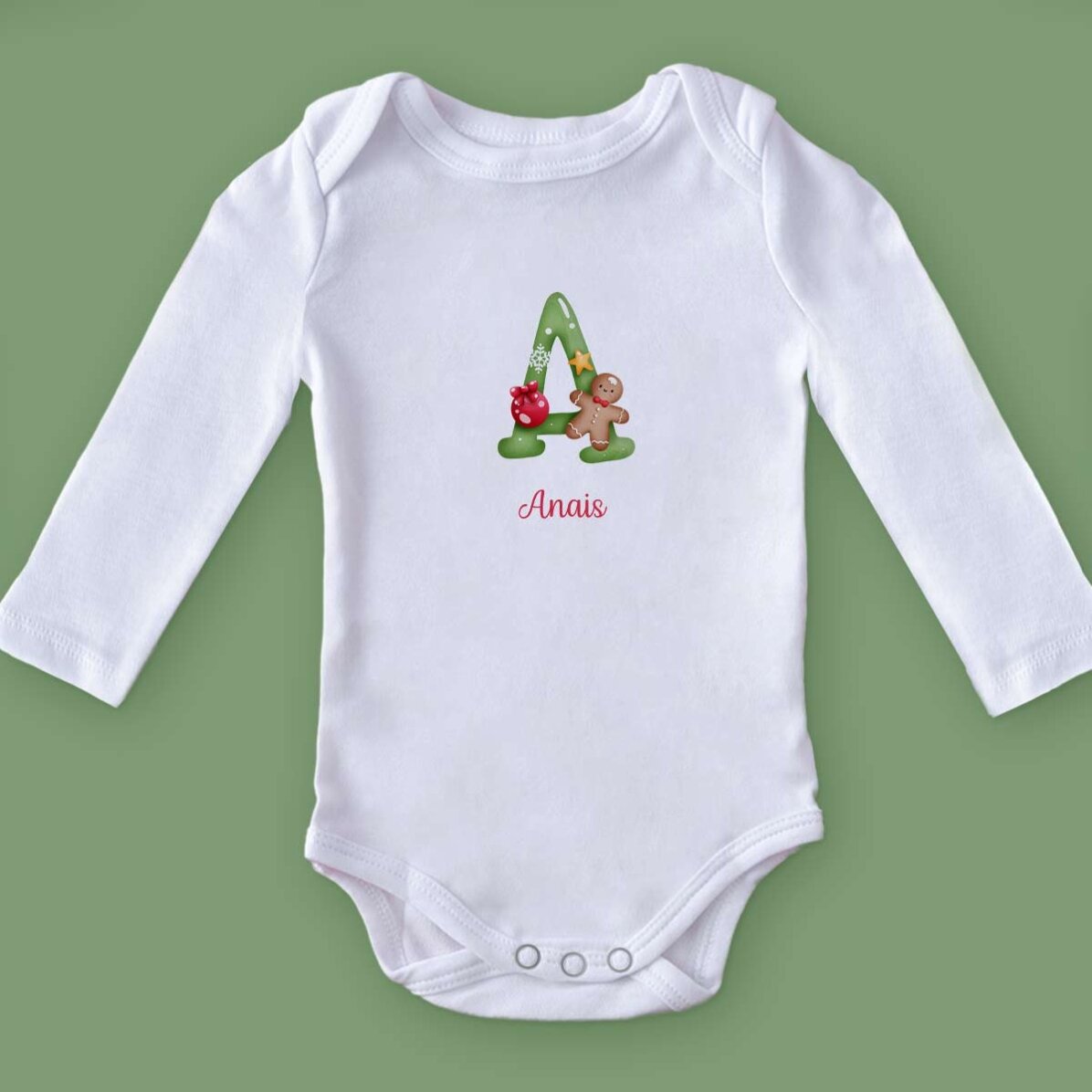 Body pentru copii personalizat cu nume - Crăciun