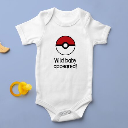 Body pentru copii personalizat cu text - Pokeball