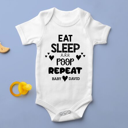 Body pentru copii personalizat cu text - Repeat