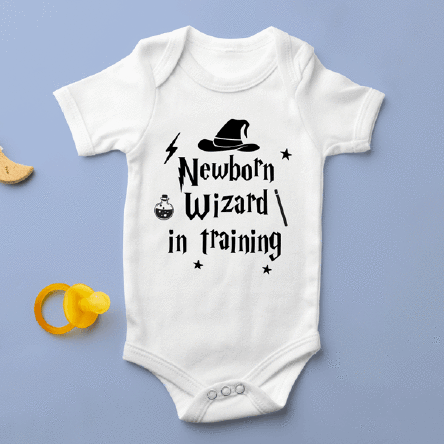 Body pentru copii personalizat cu text - Wizard/witch