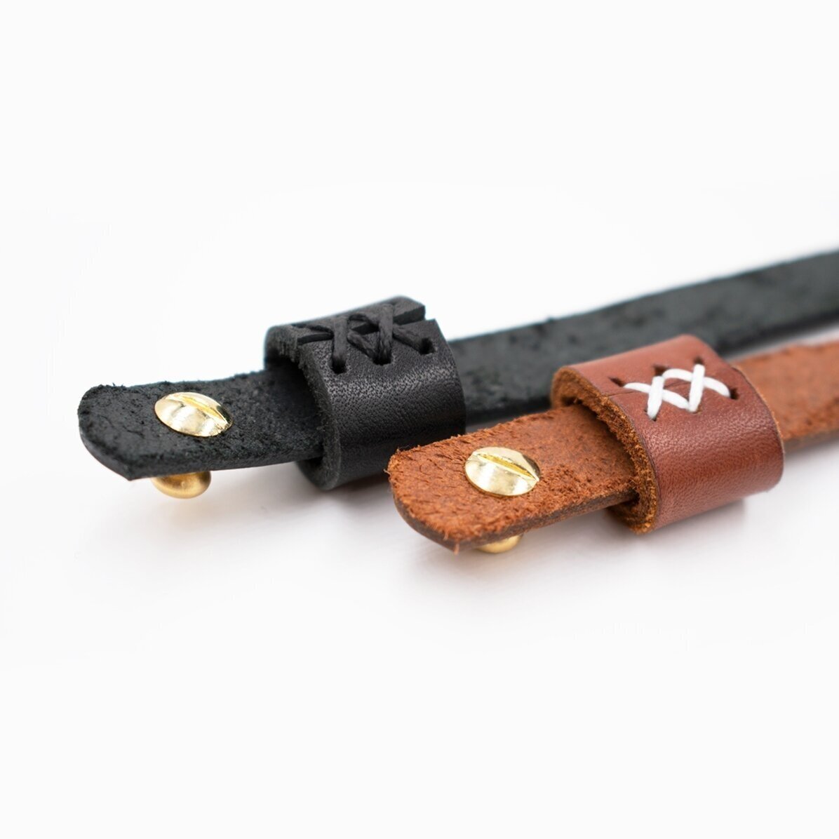 Brățară din piele personalizată pentru cupluri - Model Inimioare