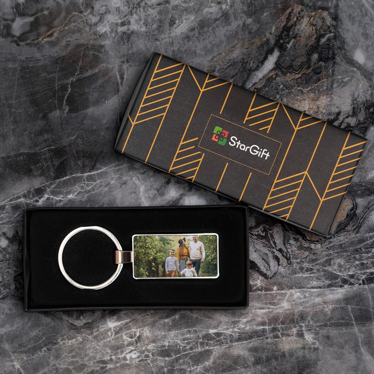 Breloc personalizat cu 2 poze