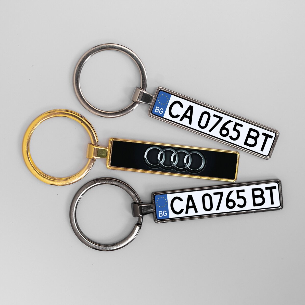 Breloc personalizat cu număr auto de Bulgaria