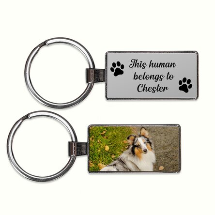 Breloc personalizat cu poză și text - Animals