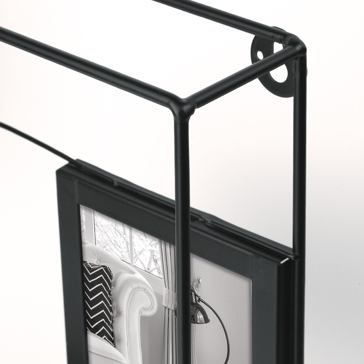 Cadru metalic cu trei poze - 30x30 cm