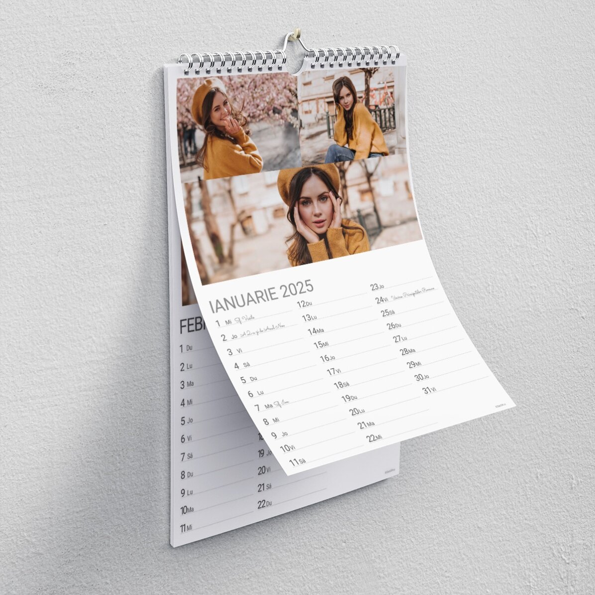 Calendar personalizat cu poze și mesaj - Every day, best day