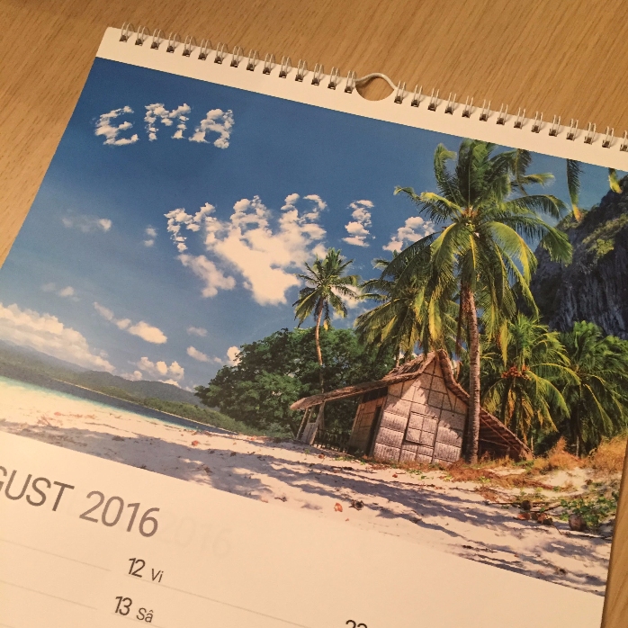 Calendar personalizat - prima ediție