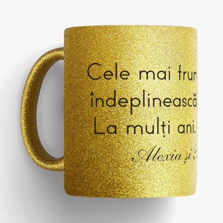 Cană personalizată cu text